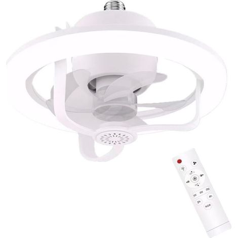 50W Ventilateur LED lumière avec télécommande Ventilateur lumière Ventilateur de Plafond lumière 360 ° tête basculante (1/4)