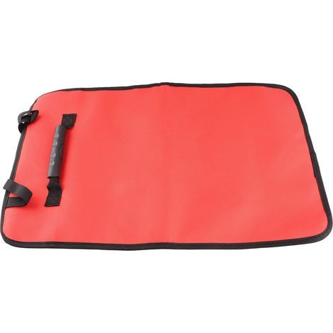Werkzeugtasche aus Oxford-Gewebe zum Aufrollen, mehrere Fächer, dicker Tragegriff, Reißverschluss, für Elektriker, rot (1/5)