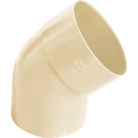 First Plast – Coude PVC 45° mâle femelle pour tube Ø80 mm – Épaisseur 3.2 mm – Résistant aux intempéries – Système de gouttières (1/2)