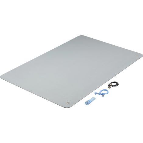 TRU COMPONENTS TC-12356320 ESD-Matten-Set Grau (L x B x H) 900 x 610 x 2 mm  1 Set