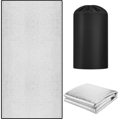 Tapis Isolant Thermique 200 x 100 cm, Tapis de Sol Camping, Tapis Sol Isolant avec Mousse EPE, Couverture Thermique Étanche pour Extérieur Résistante au Froid, Accessoire Camping (1/5)
