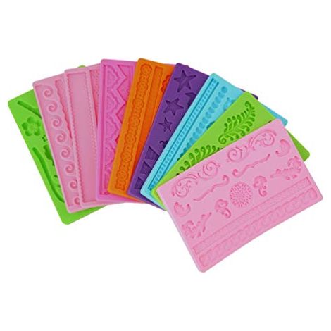 SILICONE FONDANT CAKE RELIEVE PÂTE DE CAOUTCHOUC DÉCORATION MOULE POUR CUISSON MOULE LIVRÉ AU HASARD CONEX PG4270G0280800