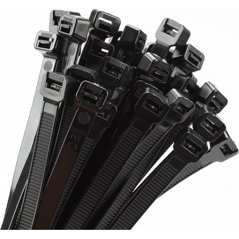 Lot de 100 serre-câbles larges - 450 mm x 9 mm - Résistance à la traction 80 kg - Résistants aux UV - Grand serre-câbles pour la gestion des câbles (1/5)