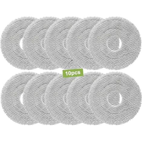 Set di 10 accessori per mocio Dreame L10s Ultra Gen 3/Gen 2/L10s Pro Ultra Heat/X40/X50 Ultra Complete/L10s/L40/X30, per ECOVACS T50 Pro Omni Gen2/T50 Omni, per Roborock QV 35A/Qrevo S5V