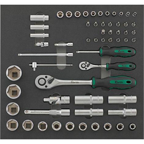 Strumenti Del Modulo 2/3 Chiave Cliquet1 / 4 + 1/2 Fortis