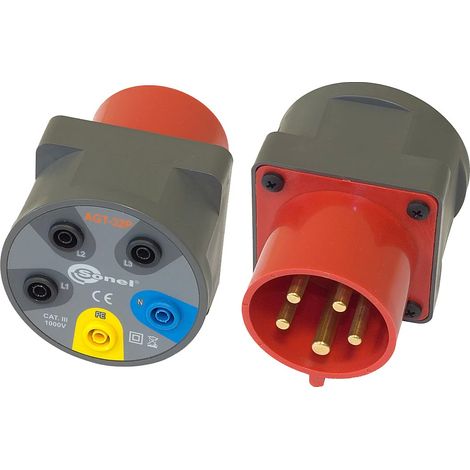 Adaptador de conector banana de 5 pines AGT-32A (1/4)