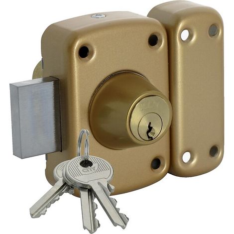 Verrou de sûreté Arnov type 160 à cylindre rond 45 mm double s'entrouvrant - ISEO CITY
