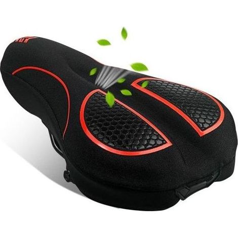Gel-filled saddle cover, soft and comfortable, a bicycle accessory (1/5)
