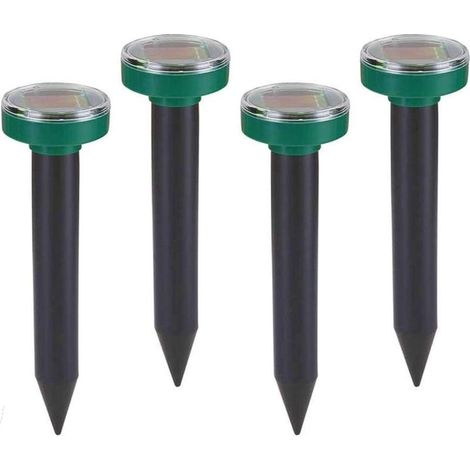 4 répulsif solaire anti-taupe IP65 anti-taupe ultrasonique, anti-taupe, répulsif de campagnol, répulsif de campagnol, répulsif de taupe pour le jardin pelouse cour herbe verte -RAPANDA (1/5)