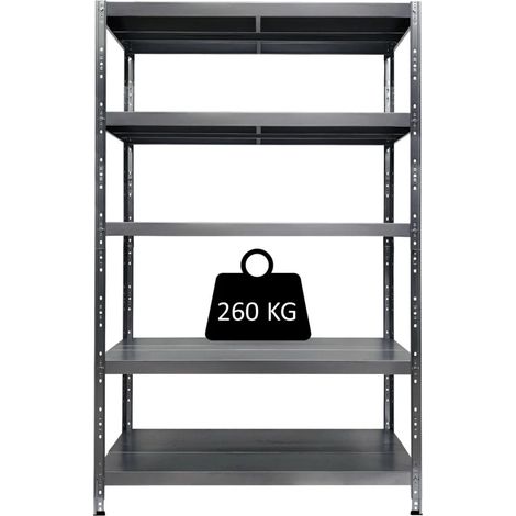 Scaffale Maciste a Incastro 5 Piani Grima Kg 260 L 100 X P 50 X H 195 Cm (1/7)