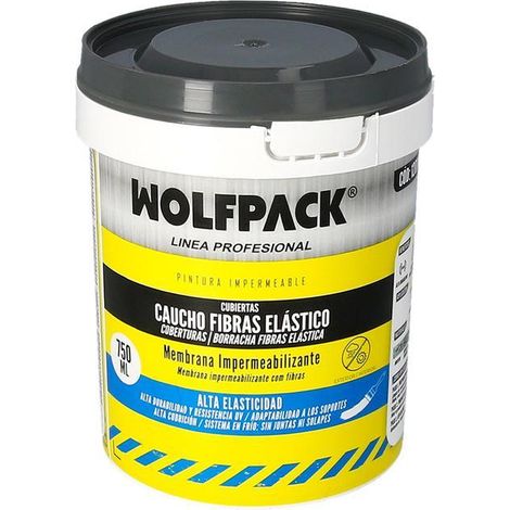 Pintura Impermeabilizante Con Fibras 750 ml Gris (1/5)