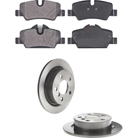 KIT FRENI POSTERIORI compatibile con MINI (F56) - DISCHI + PASTIGLIE OEM: P 06 090 / 18429 , 18457 , 18458 /SOSTITUZIONE DIRETTA/BASSA POLVERE/SILENZIOSO