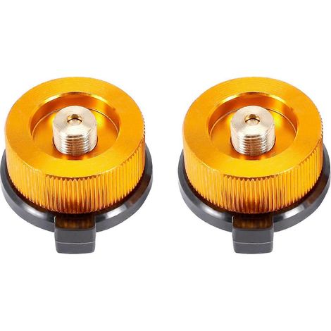 Gasadapter (2er-Pack): Sicherer und langlebiger Gaskocheradapter für Butangasflaschen, ideal für Camping im Freien. (1/5)