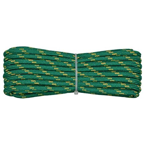 006006329 Treccia corit verde, 8 mm - 20 mt, Corda intrecciata multiuso resistente ai raggi U.V. e all'abrasione, per attività all'aperto, giardino, mare, guinzagli e fai da te, rottura 700 kg (1/4)