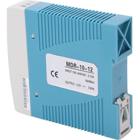 BERM Industrielles DIN-Schienen-Netzteil für SPS-Sensor MDR-10-12 10W 12V 100-240VAC (1/5)