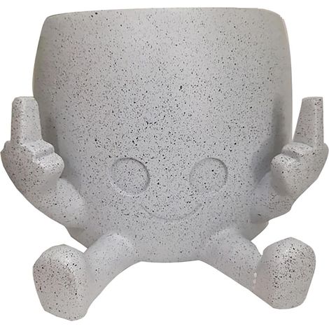Pots de Fleurs d'extérieur, Pots de Fleurs pour d'intérieur Planteurs Succulents en résine d’Art, Magnifiques jardinières de d'intérieur, idéales pour la Cour et la pelouse. (1/5)