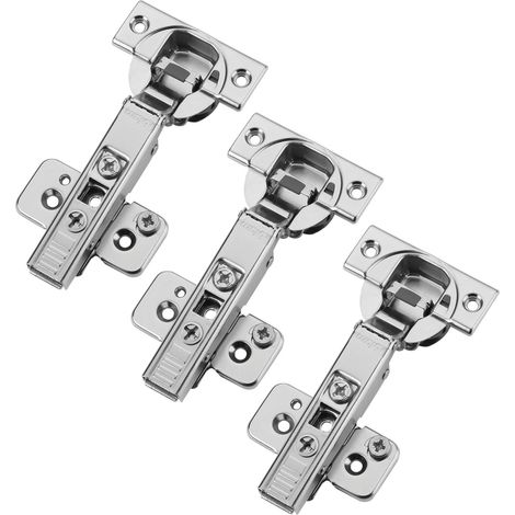 Blum Topfband 110° mit Schließautomatik inkl. Montageplatte mit Exzenterverstellung 173H7100, Eckanschlag 71B3550, 3er Set (1/5)