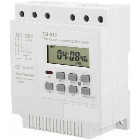 Minuterie Programable - Minuteur 380V TM-613 Commutateur de minuterie pour moteur triphasé (1/5)