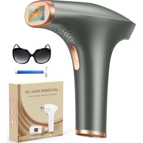 Épilateur Lumière Pulsée, Grande Fenêtre 5 cm², 999,900 Flashs IPL, 9 Niveaux (1/5)