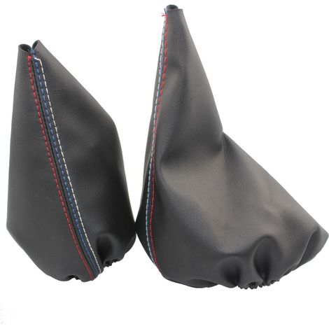 Adatto per BMW Serie 3, pomello del cambio interno in pelle PU, pomello del cambio, copertura del freno a mano + copertura del cambio, ricambi auto (1/3)