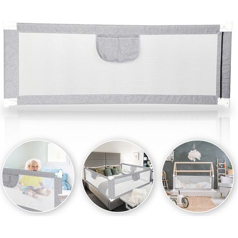 SWANEW Griglia da letto uso con scatola primavera a letto protezione da letto griglia per bambini griglia della griglia per bambini griglia pieghevole pieghevole pieghevole 200x 80 cm (1/5)