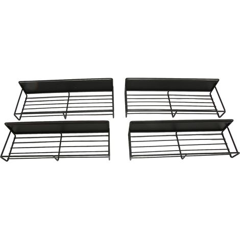 Lot de 2 étagères magnétiques pour réfrigérateur, en acier au carbone, avec supports à épices magnétiques pour réfrigérateur mural de cuisine. (1/5)