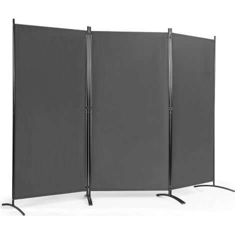 Folding Room Divider 3 Panel Wall Privacy Screen Protector (1/3)