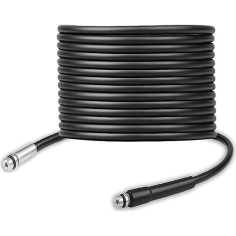 Kit de Jet D'égout pour Nettoyeur Haute Pression, Tuyau de Nettoyage de Canalisation 5800 PSI avec Buse de 1/8" et Conception Renforcée à Triple Couche, Tuyau de Nettoyage de (10 m) (1/5)