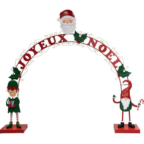Déco de Noël Arche en Acier Multicolore H 284 cm - Feeric Christmas (1/4)