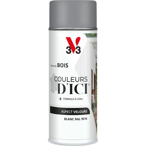 Peinture bois extérieur Couleurs d'Ici® V33 Blanc Velours 400 ml (1/5)