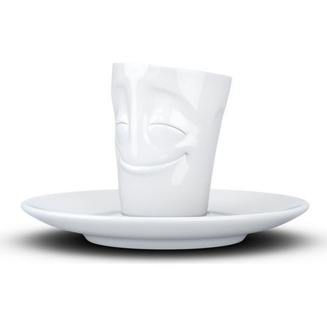 Tasse et sous tasse expresso en Porcelaine Tassen - Heureux (1/5)