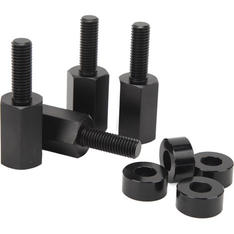 Lot de 4 rehausseurs de siège de 3,8 cm (1,5 pouce), faciles à installer, compatibles avec les Maverick X3 (toutes années), couleur noire. (1/5)