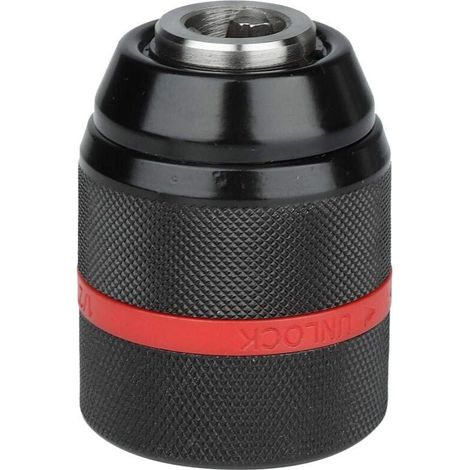 Mandril universal de cambio rápido sin llave, 1/2-20 UNF, 113 mm, para taladro manual sin llave, autoajustable para múltiples usos (1/4)