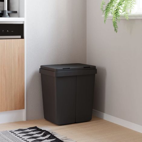 Poubelle Duo anthracite 2x25 L (1/5)