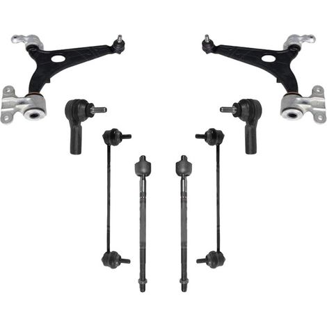 KIT BRACCIO OSCILLANTE 8 PEZZI COMPATIBILE CON CITROËN C8 (EA, EB) 2.0 HDi 135 03.200 / Kit Sospensione Completo OE/OEM / Bracci Oscillanti + Testine Sterzo / Sostituzione Diretta OEM