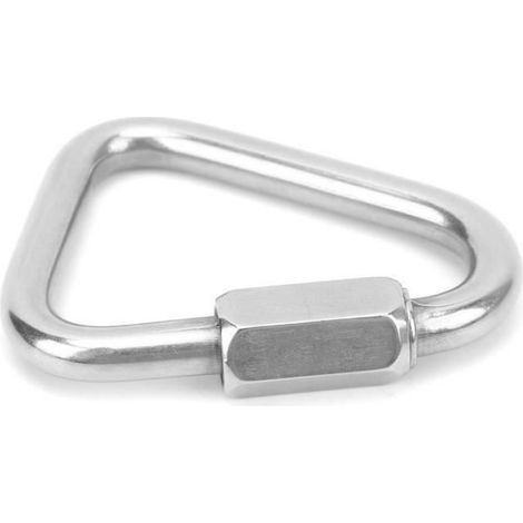 Mousqueton Triangulaire - Acier Inoxydable - Diamètre 8 mm - Charge Max 770 kg - Multisport (1/4)