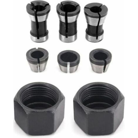 Bohrfutterkopf, Bohrfutter, 6 mm, 6,35 mm, 8 mm Adapterkopf-Konverter, 6-teilig - Crezuo