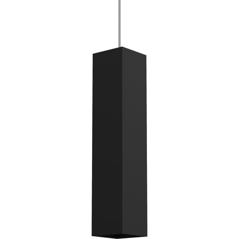 LUMICOM  CUBE Sospensione, 1X GU10, max 33W, metallo, nero opaco, H30cm (1/3)