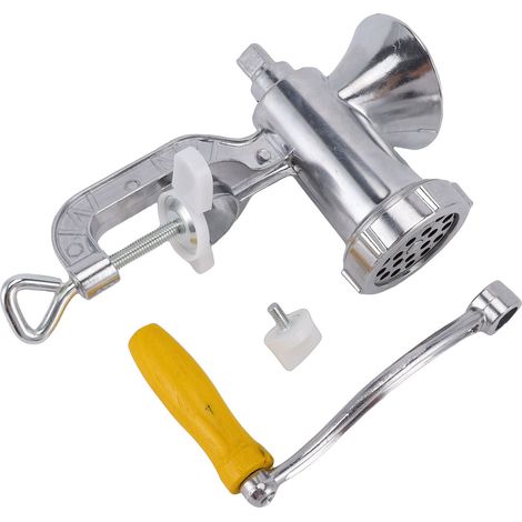 Hachoir à viande manuel en alliage d'aluminium robuste avec manivelle ergonomique pour légumes et fruits, idéal cuisine (1/4)