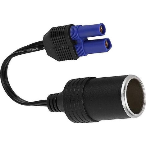 Câble adaptateur EC5 femelle vers prise allume-cigare, chargeur d'urgence batterie, démarrage véhicule, connecteur 12V, accessoire auto.
