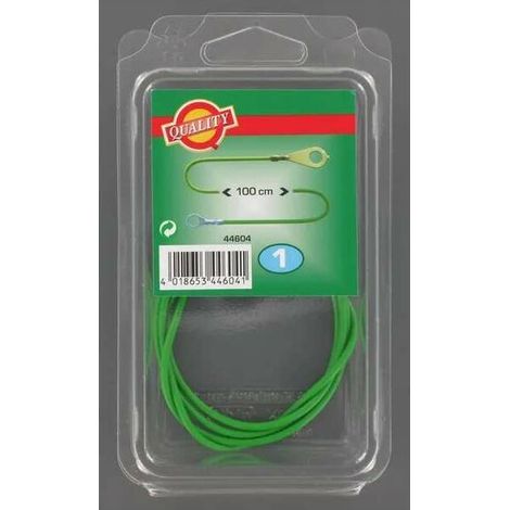 Câble de terre isolé 2 œillets de raccord M8 1 mètre 6 - 12V 1 mètre vert Relieur Electrificateur Connecteur Anneau Electricité Raccord Clôture