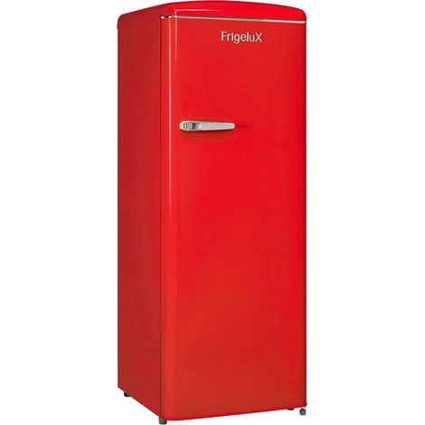 Réfrigérateur armoire 2 portes 218 L – Congélateur intégré – Dimensions 55 x 57,5 x 146 cm – Rouge rétro – Frigelux (1/5)