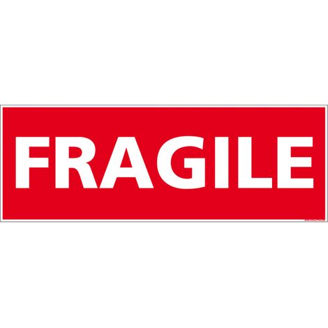 ADHESIF DE CONDITIONNEMENT FRAGILE (M0327).- Adhésif - 980 x 350 mm