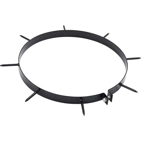 vidaXL Lawn Aerator Clamp with Spikes 5 pcs Ø 30 cm Steel