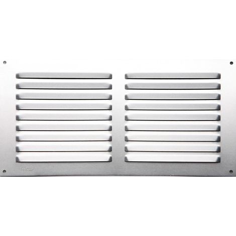 Rejilla de ventilación de aluminio anodizado, L.15 x L.30 cm Centrale Brico