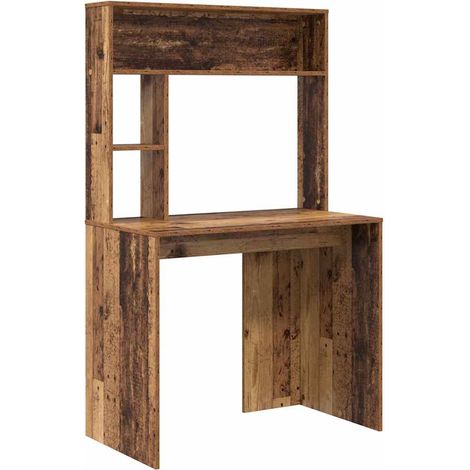Maison Exclusive - Schreibtisch mit Regal Altholz 91 x 50 x 149 c