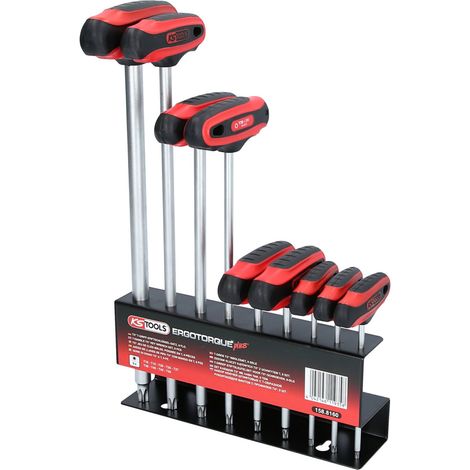 KS Tools ERGOTORQUEplus T-Griff-TX-Winkelstiftschlüssel-Satz, 9-teilig (1/5)