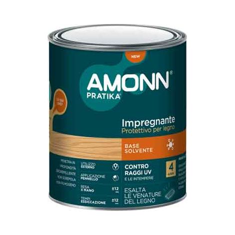 IMPREGNANTE A SOLVENTE AMONN 0,75 lt - Noce chiaro