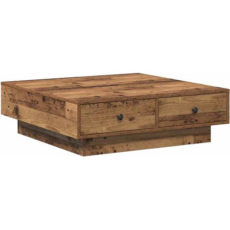 Maison Exclusive - Table basse Bois ancien 90 x 90 x 28 cm Bois d'ingénierie