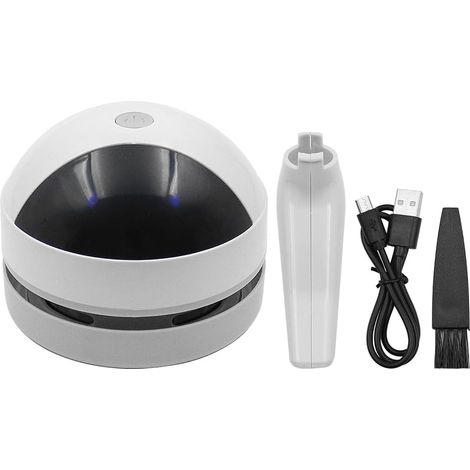 Mini Aspirateur de Table Aspirateur de Table Rechargeable USB Portable pour Nettoyer Les Miettes pour Le Bureau à Domicile et la Voiture (1/5)